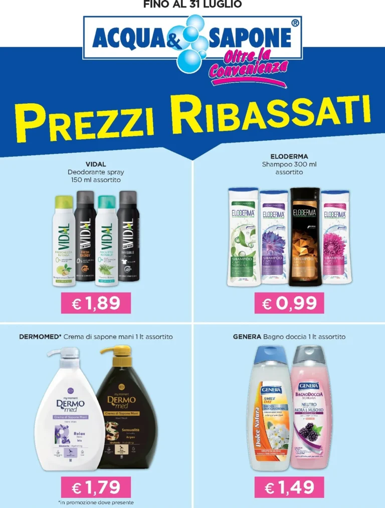 Acqua e Sapone Volantini dal 25.05.2026
