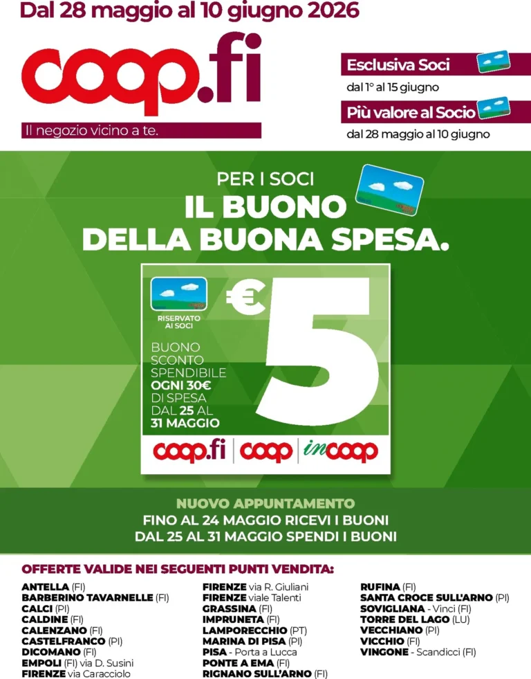 Coop Volantini dal 28.05.2026