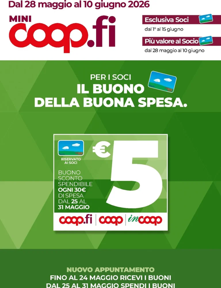 Coop Volantini dal 28.05.2026