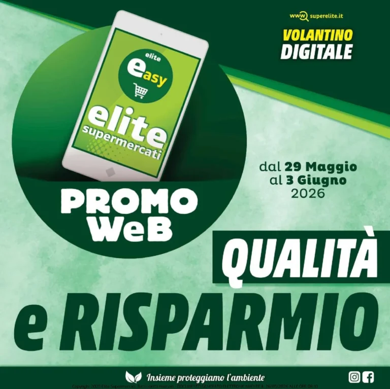 Elite Supermercati Volantini dal 29.05.2026