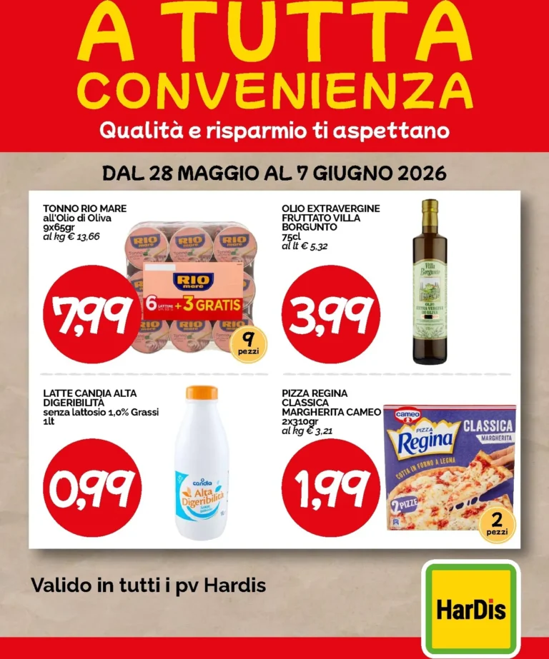 HarDis Volantini dal 28.05.2026
