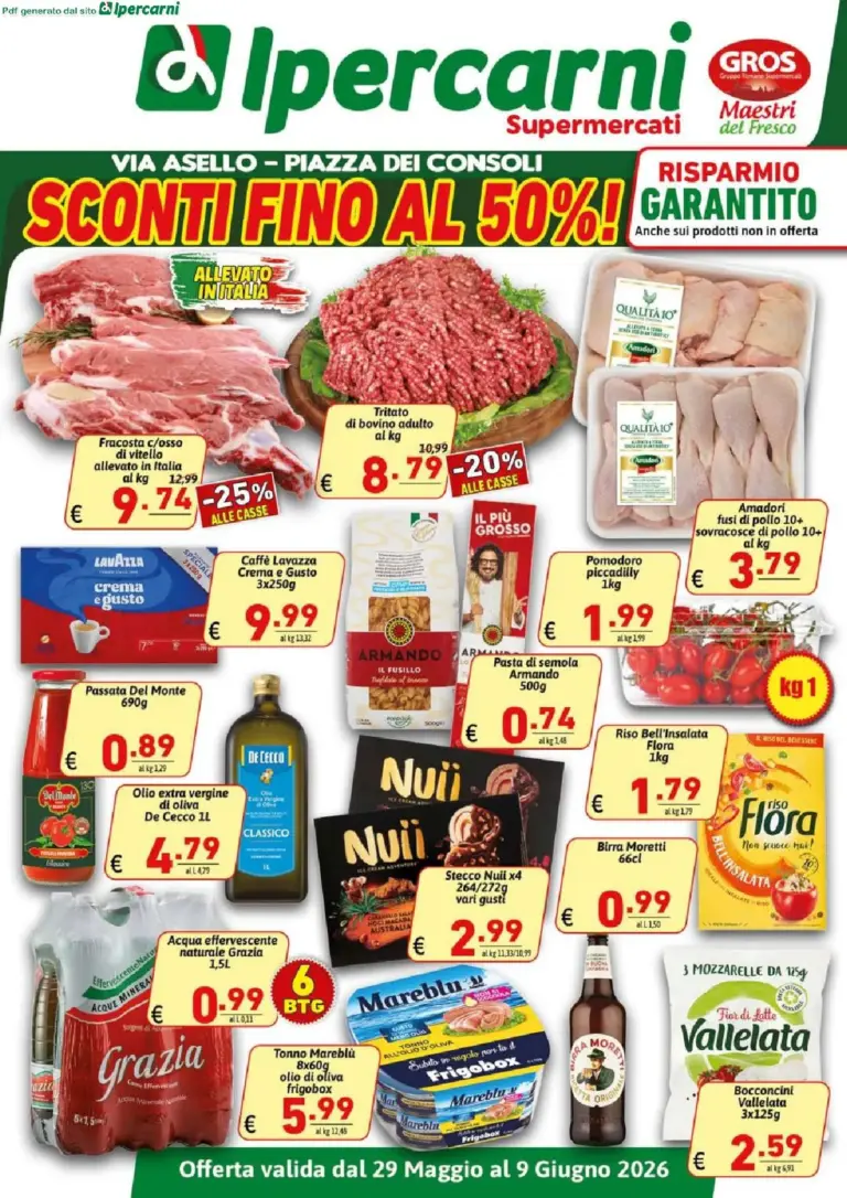 Ipercarni Volantini dal 29.05.2026