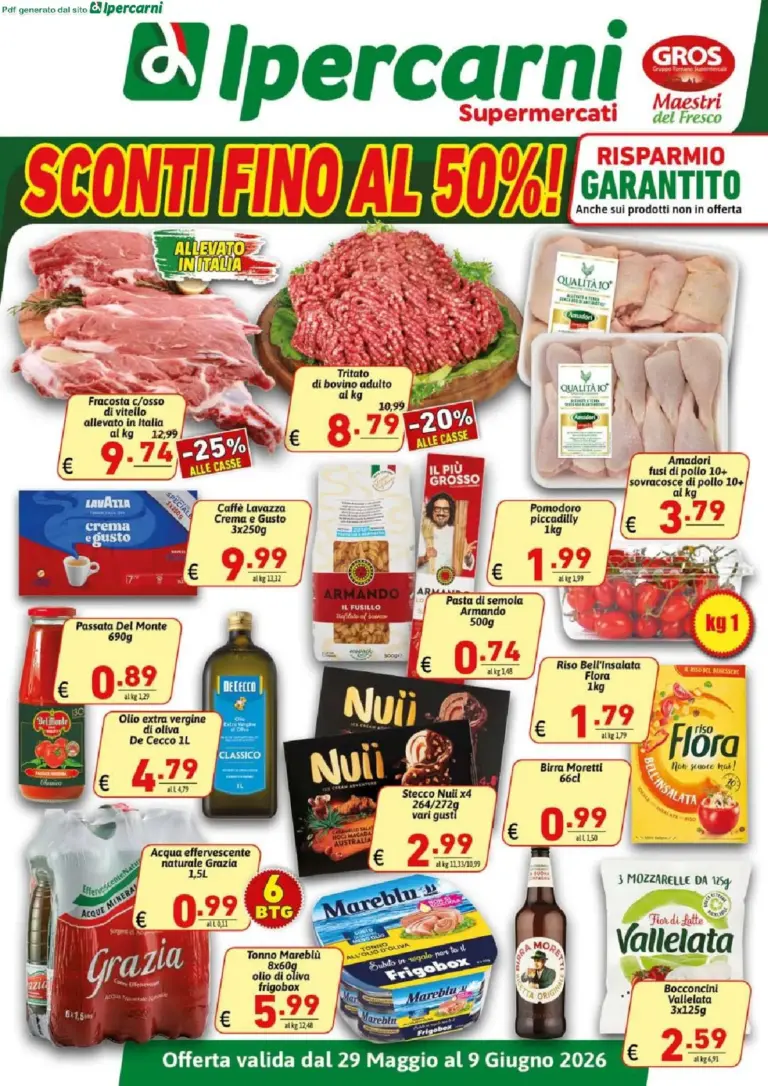 Ipercarni Volantini dal 29.05.2026