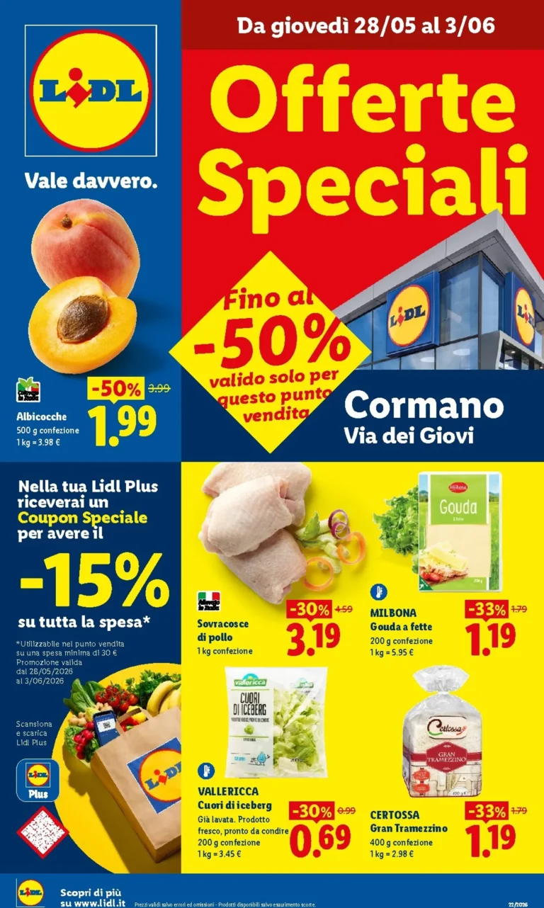 Lidl Volantini dal 28.05.2026
