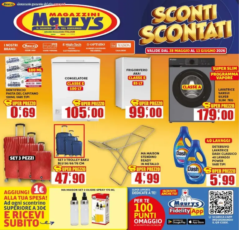 Maury’s Volantini dal 28.05.2026