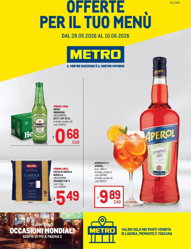 Metro Volantini dal 28.05.2026