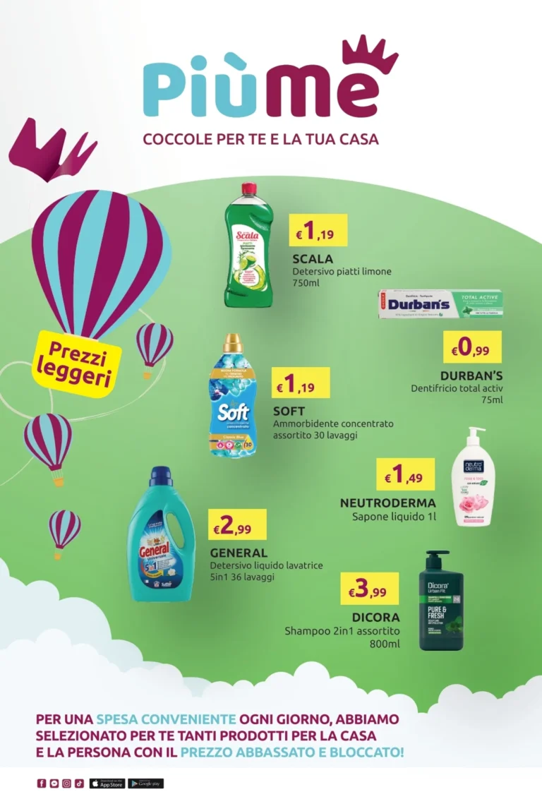 PiùMe Volantini dal 22.05.2026