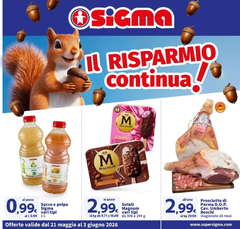 Sigma Volantini dal 21.05.2026