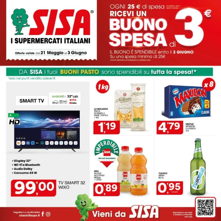 Sisa Volantini dal 21.05.2026
