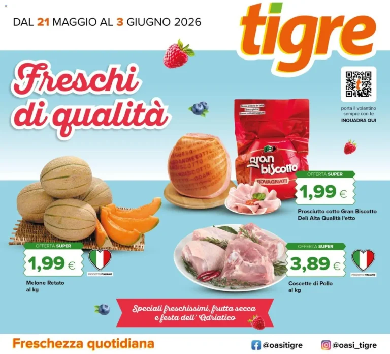 Tigre Volantino dal 21.05.2026