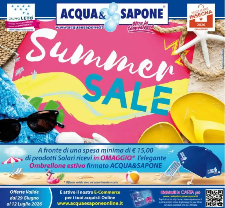 Acqua e Sapone Volantini dal 29.06.2026