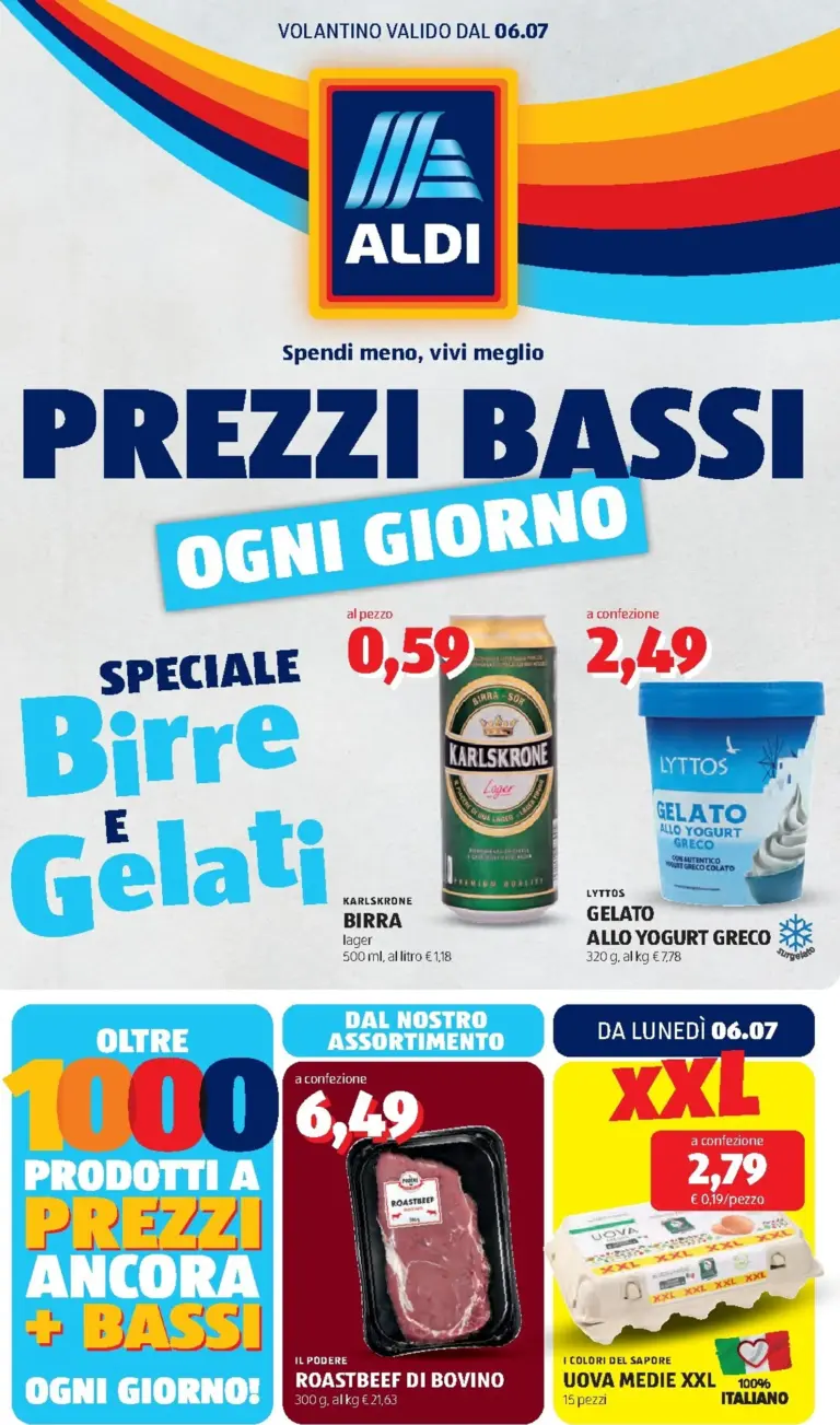 Aldi Volantini dal 06.07.2026