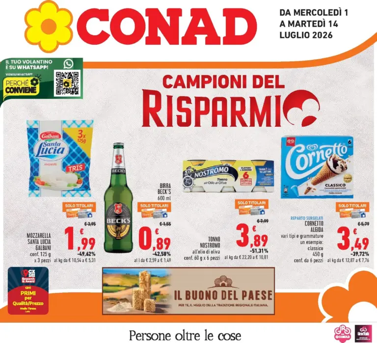 Conad Volantini dal 01.07.2026
