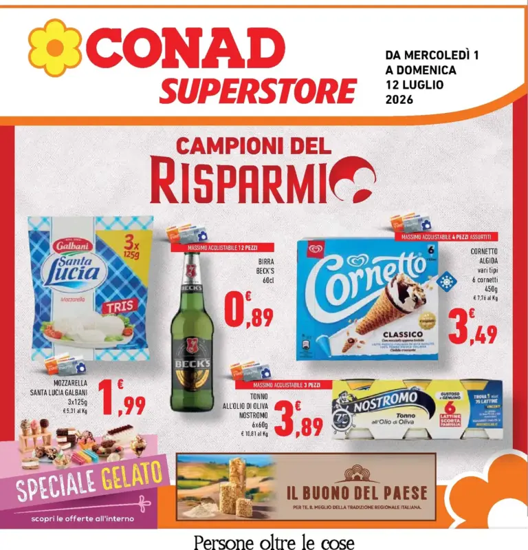 Conad Volantini dal 01.07.2026