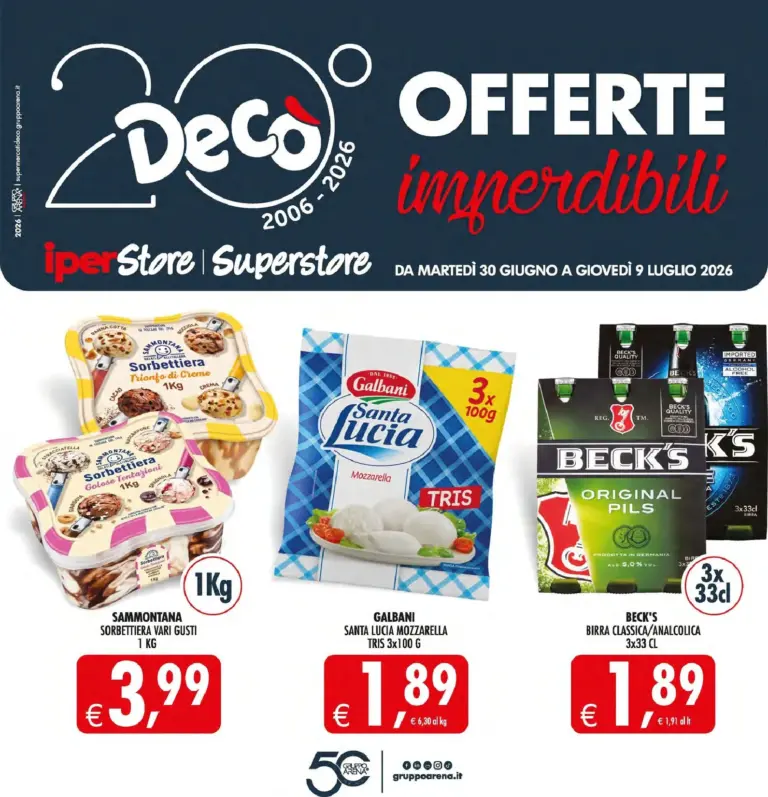Decò Volantini dal 30.06.2026