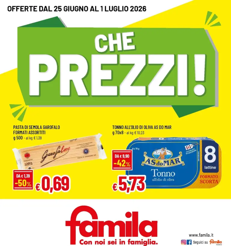 Famila Volantini dal 25.06.2026