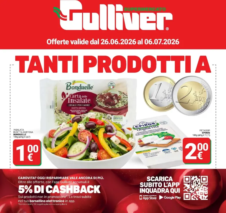 Gulliver Volantini dal 26.06.2026
