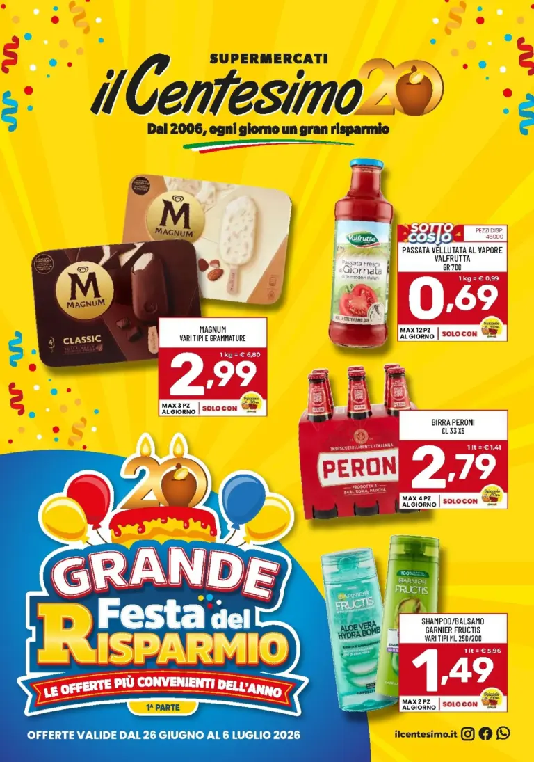 Il Centesimo Volantini dal 26.06.2026
