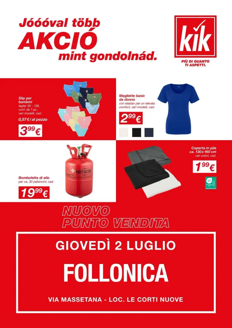 Kik Volantini dal 02.07.2026