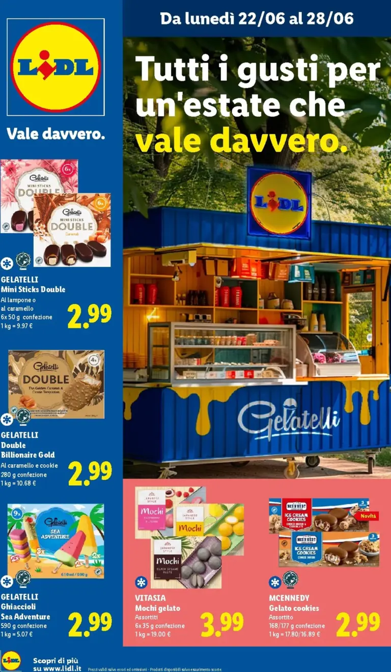Lidl Volantini dal 22.06.2026