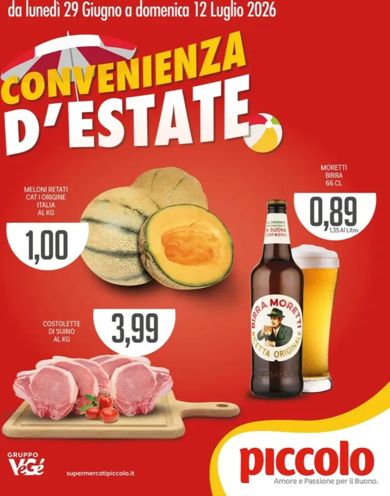 Piccolo Volantini dal 29.06.2026