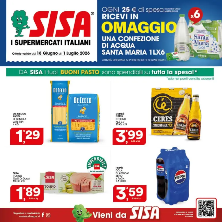 Sisa Volantini dal 18.06.2026