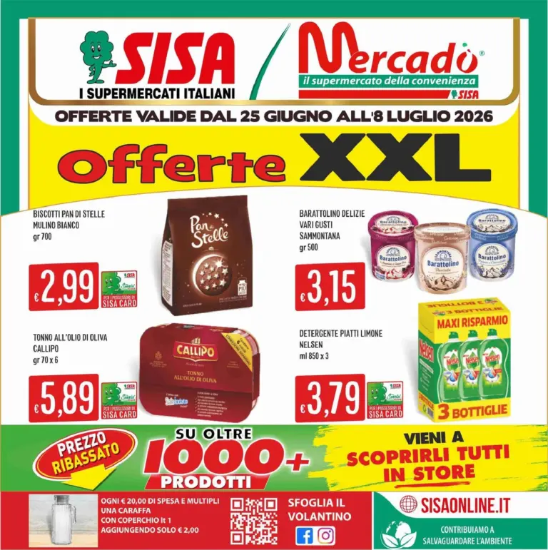 Sisa Volantini dal 25.06.2026