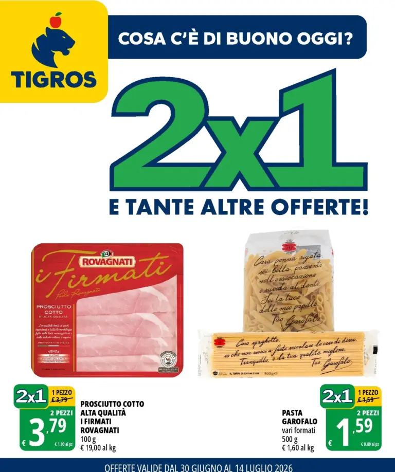 Tigros Volantini dal 30.06.2026