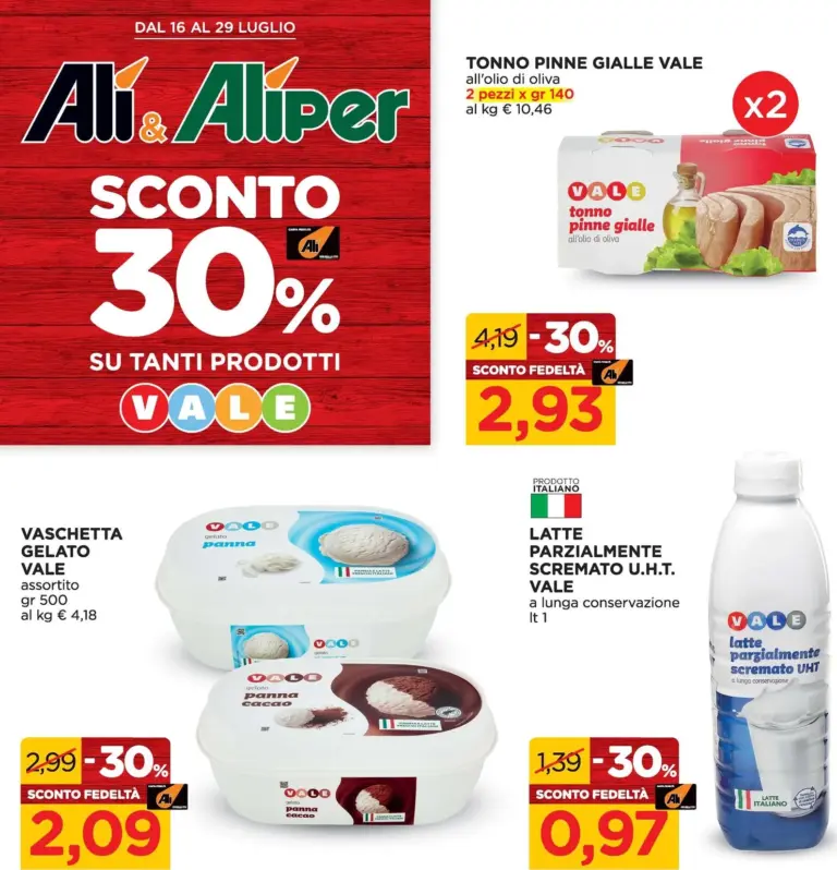 Ali Aliper Volantini dal 16.07.2026