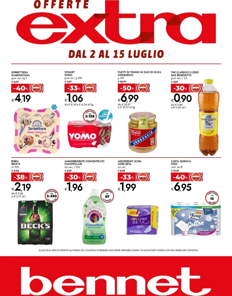 Bennet Volantini dal 02.07.2026
