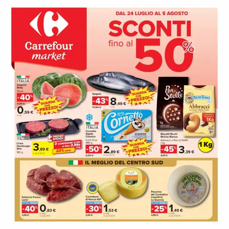Carrefour Volantini dal 24.07.2026