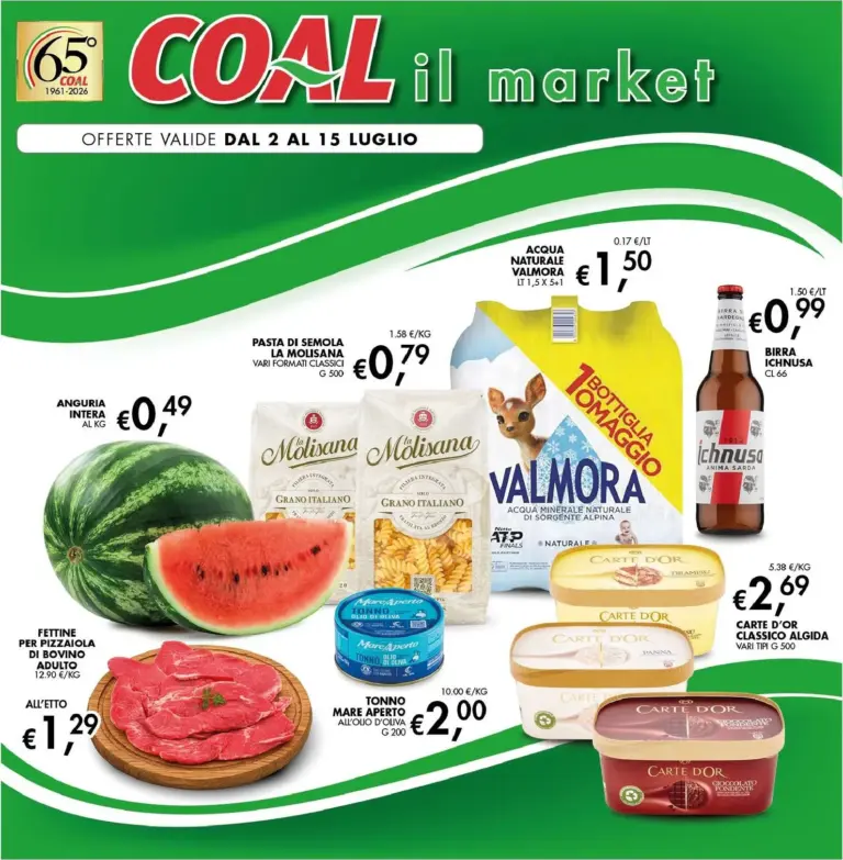 Coal Volantini dal 02.07.2026