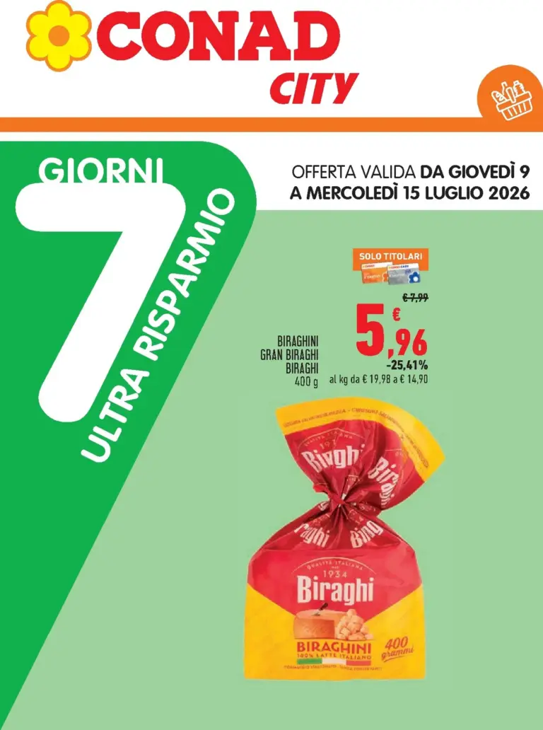 Conad Volantini dal 09.07.2026
