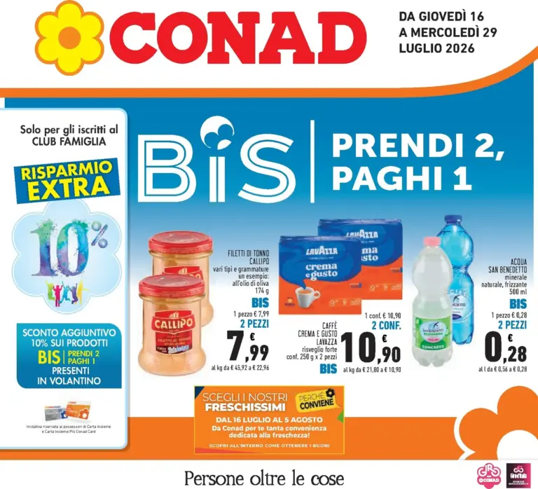 Conad Volantini dal 16.07.2026