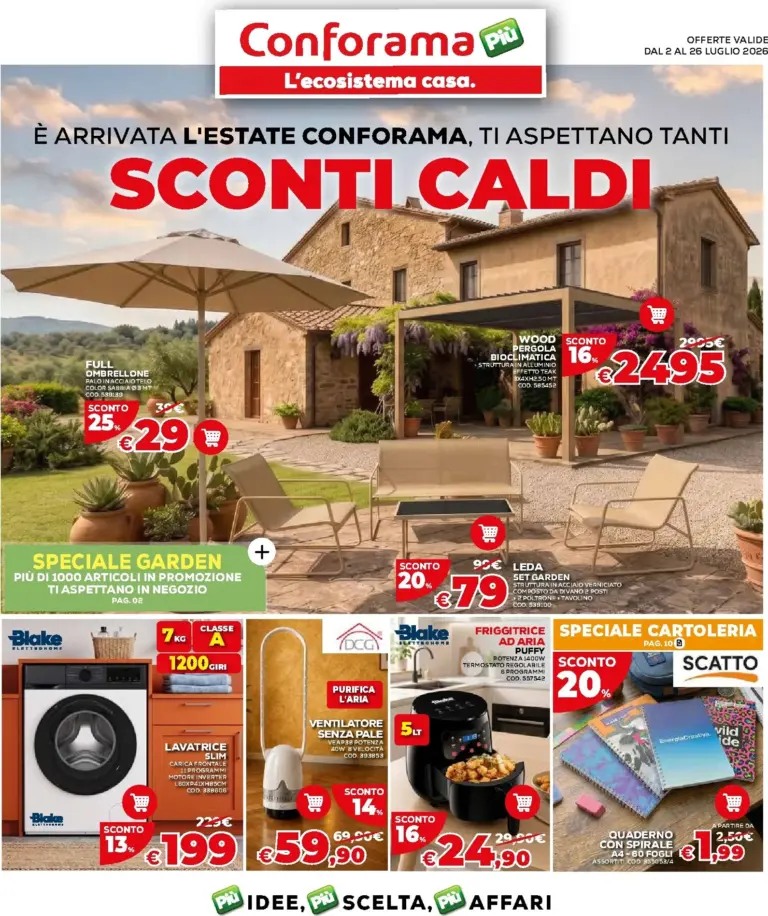 Conforama Volantini dal 02.07.2026