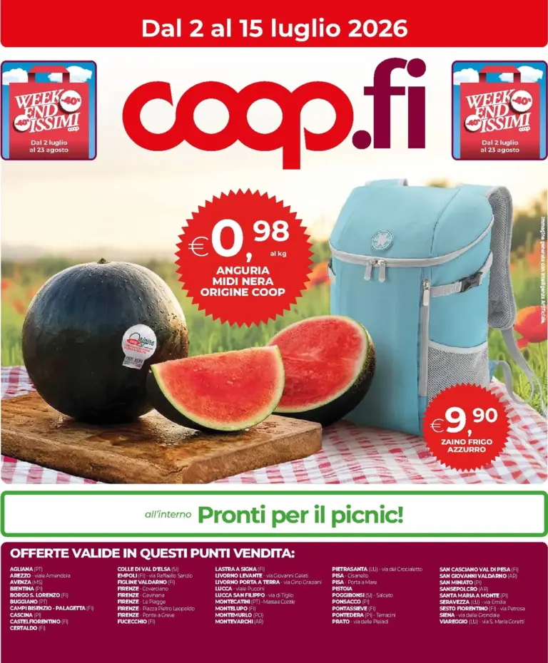 Coop Volantini dal 02.07.2026