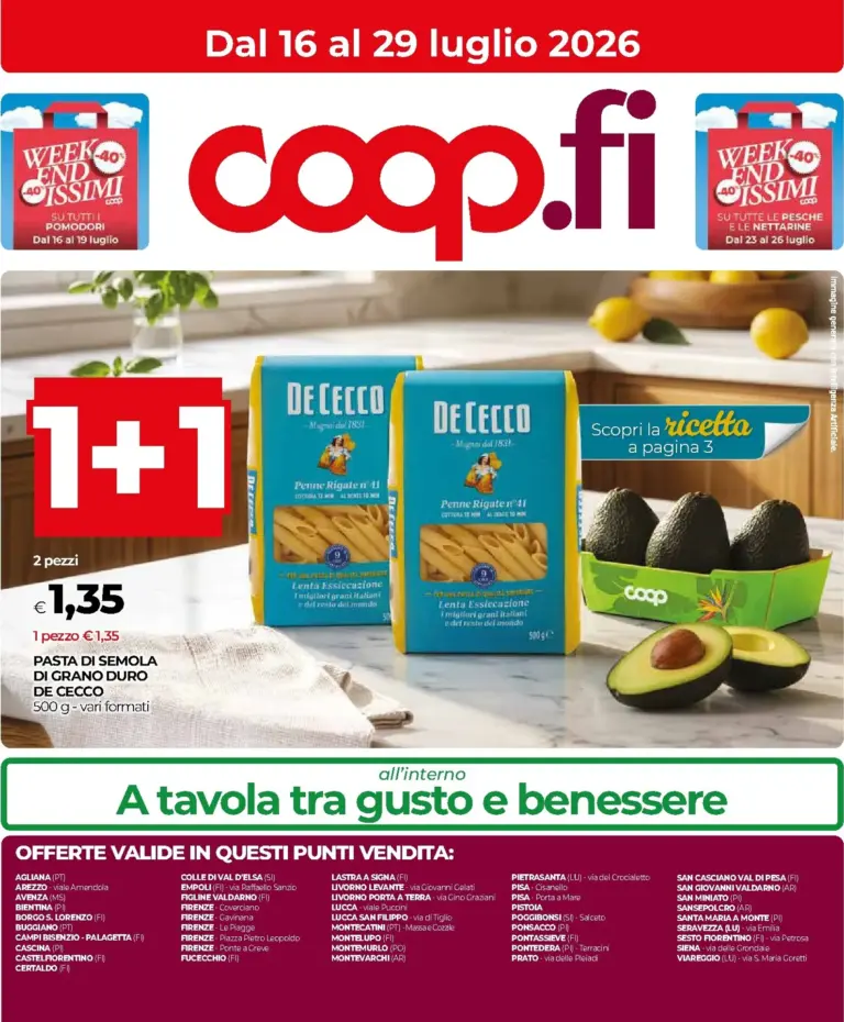 Coop Volantini dal 16.07.2026