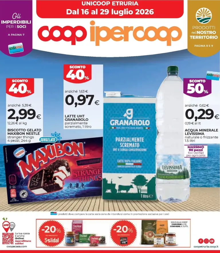 Coop Volantini dal 16.07.2026