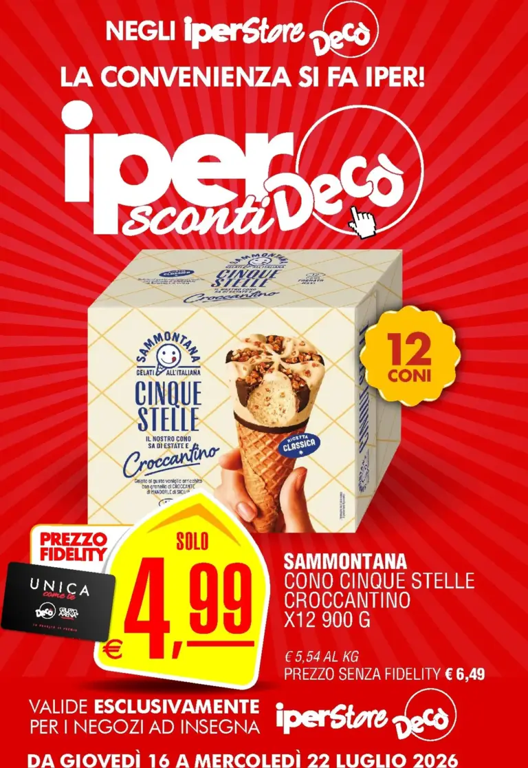 Decò Volantini dal 16.07.2026