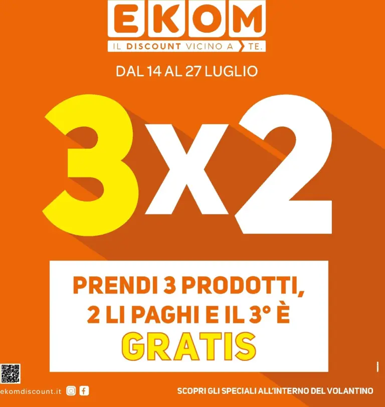 Ekom Volantini dal 14.07.2026