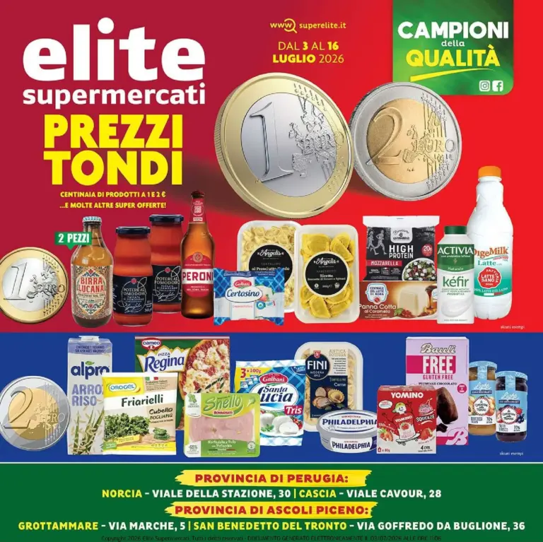 Elite Supermercati Volantini dal 03.07.2026