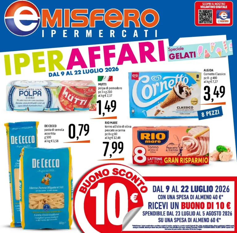 Emisfero Volantini dal 09.07.2026