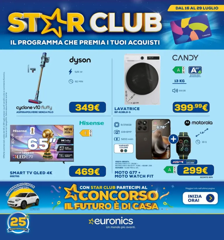 Euronics Volantini dal 16.07.2026
