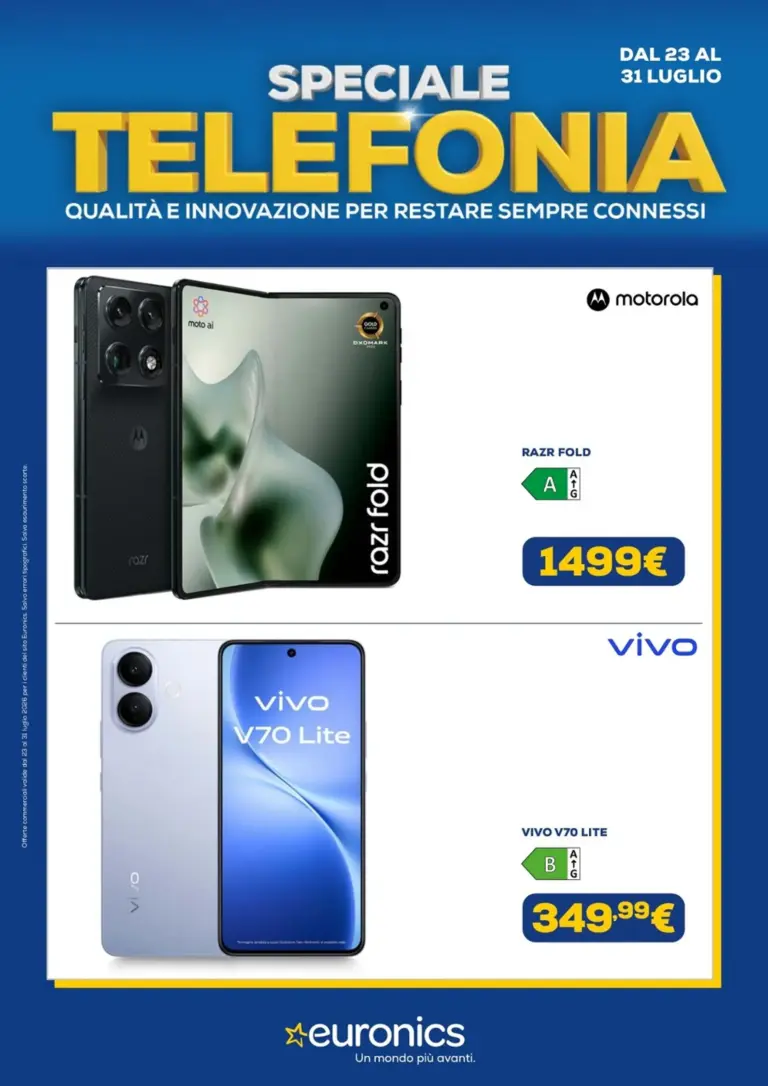 Euronics Volantini dal 23.07.2026