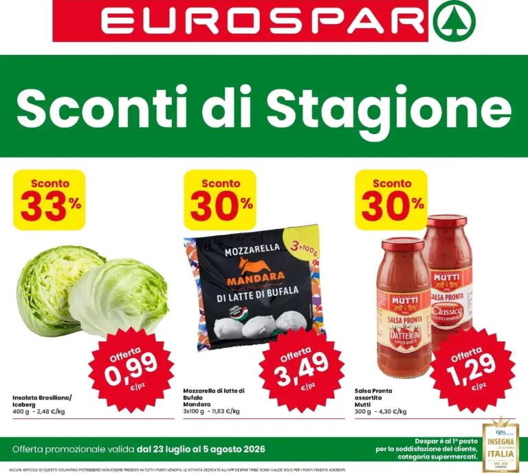 Eurospar Volantini dal 23.07.2026