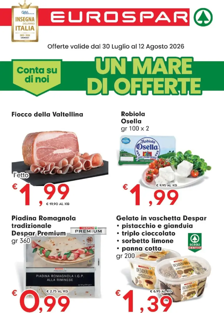Eurospar Volantini dal 30.07.2026
