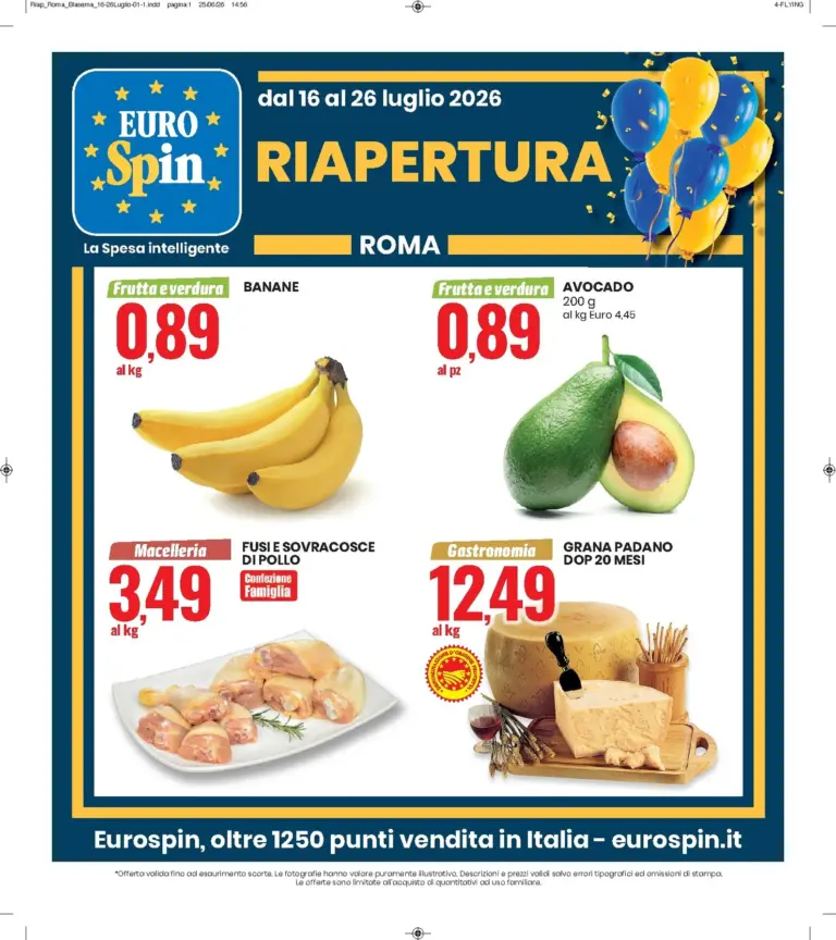 Eurospin Volantini dal 16.07.2026