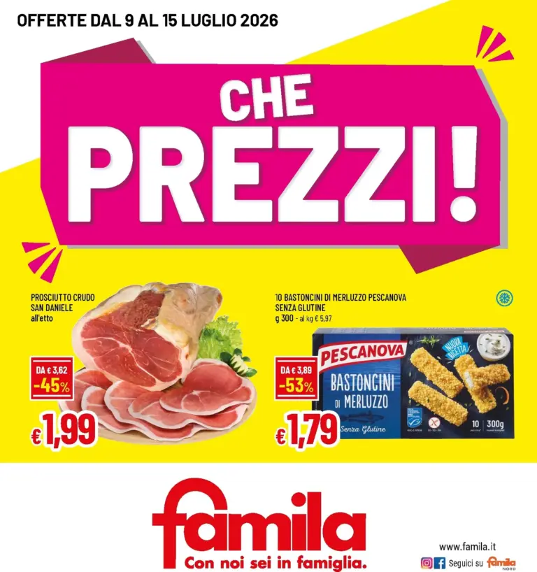 Famila Volantini dal 09.07.2026