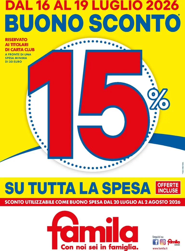 Famila Volantini dal 16.07.2026
