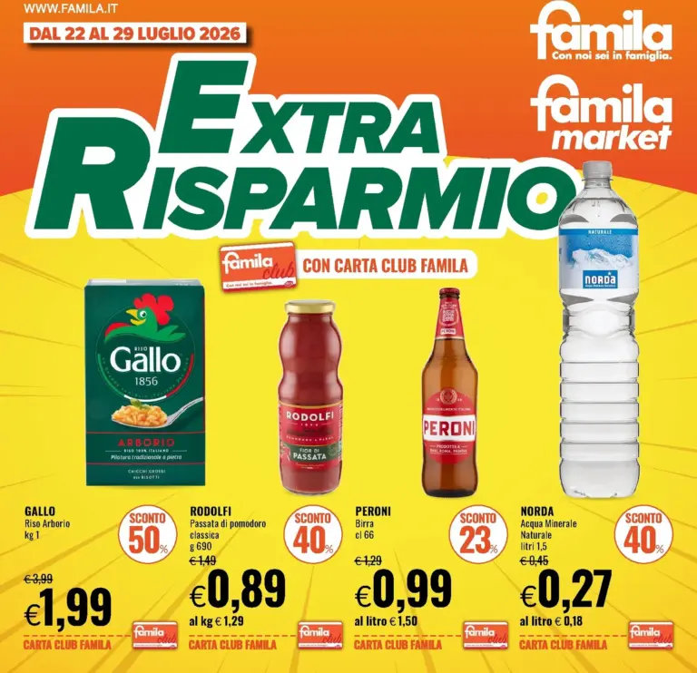 Famila Volantini dal 22.07.2026